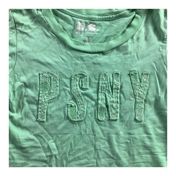 Girls Lot Of 2 Gap & P.S From Aeropostale Short Sleeve T-Shirts Size 6-7 - Picture 4 of 14